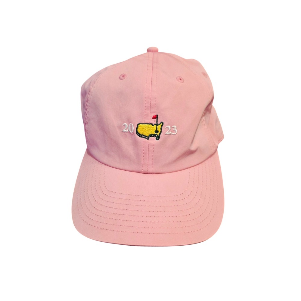 Pink Golf‎ Hat, Adjustable, Masters 2023 August National, Unisex Gift, One Size